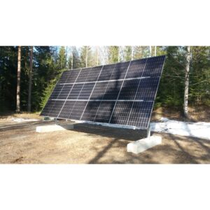 5 kWp käännettävä aurinkovoimala maa-asennuksiin